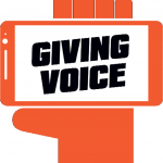 Giving voice logo