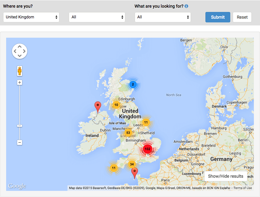 DDN map