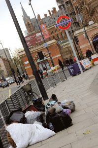 Homeless person. 
