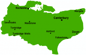 Map of Kent