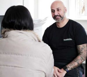 A patient receiving heroin assisted treatment
