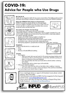 Harm Reduction Information on COVID-19