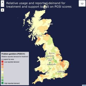 map of gambling treatment demand