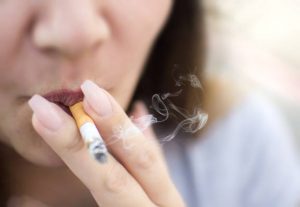 Woman smoking