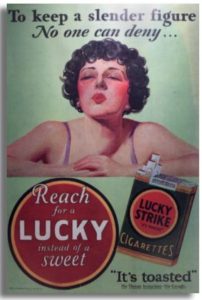 vintage cigarette advert