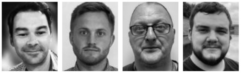 Dr Stephen Donaldson, Ben Sweeting, Richard Croall and Edward Loveless.
